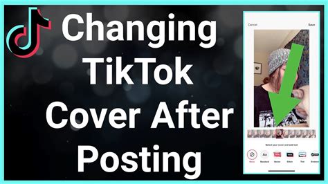 How to change the cover photo on TikTok after posting